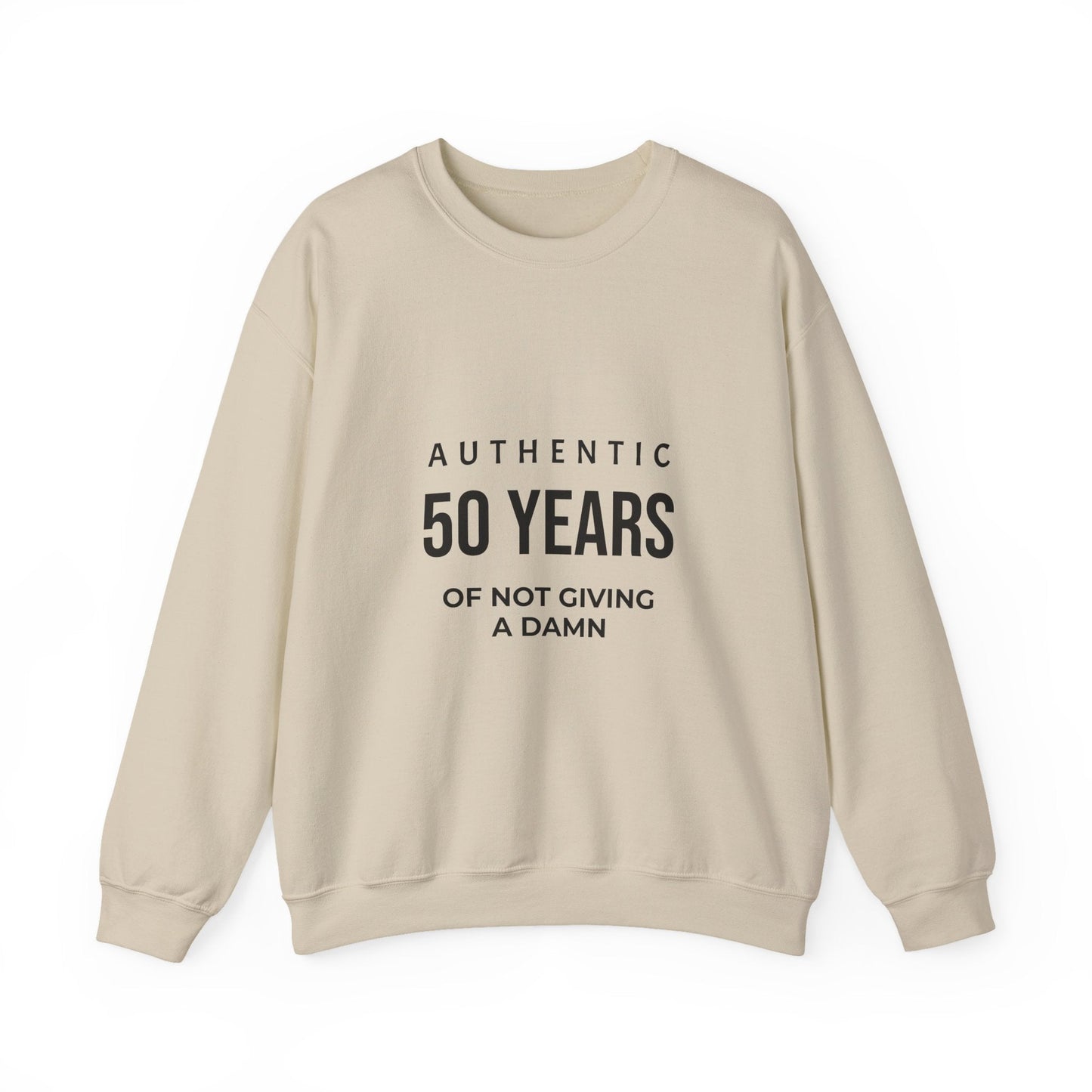 Funny 50th Birthday Crewneck - 50 Years of Not Giving a Damn Sweatshirt - JennyCool
