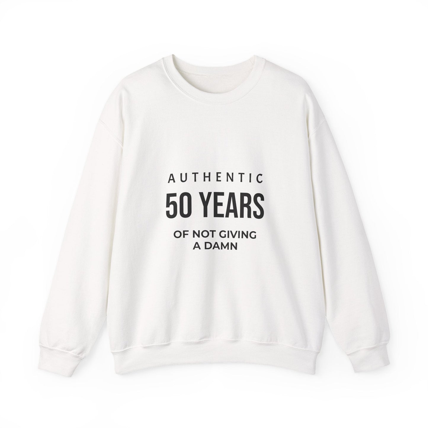 Funny 50th Birthday Crewneck - 50 Years of Not Giving a Damn Sweatshirt - JennyCool