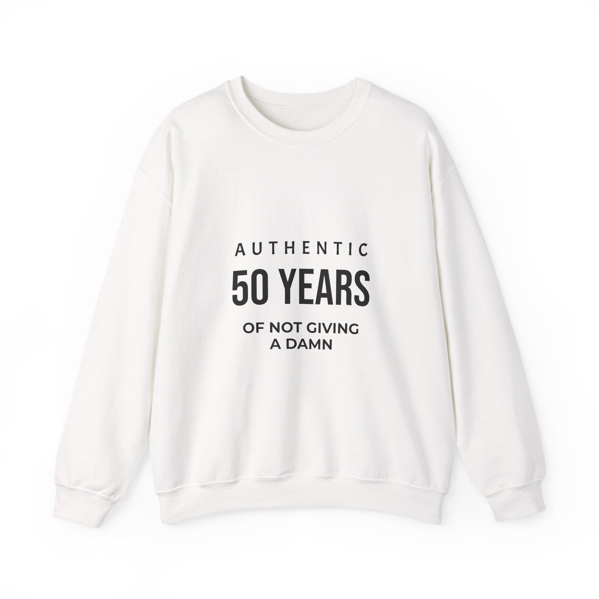 Funny 50th Birthday Crewneck - 50 Years of Not Giving a Damn Sweatshirt - JennyCool