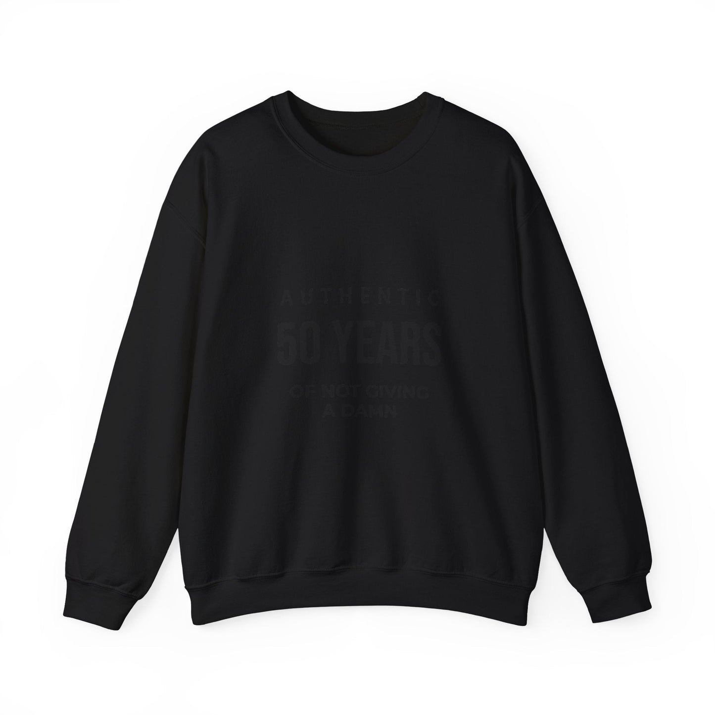 Funny 50th Birthday Crewneck - 50 Years of Not Giving a Damn Sweatshirt - JennyCool