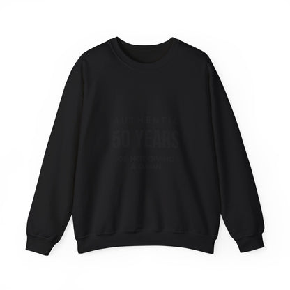 Funny 50th Birthday Crewneck - 50 Years of Not Giving a Damn Sweatshirt - JennyCool