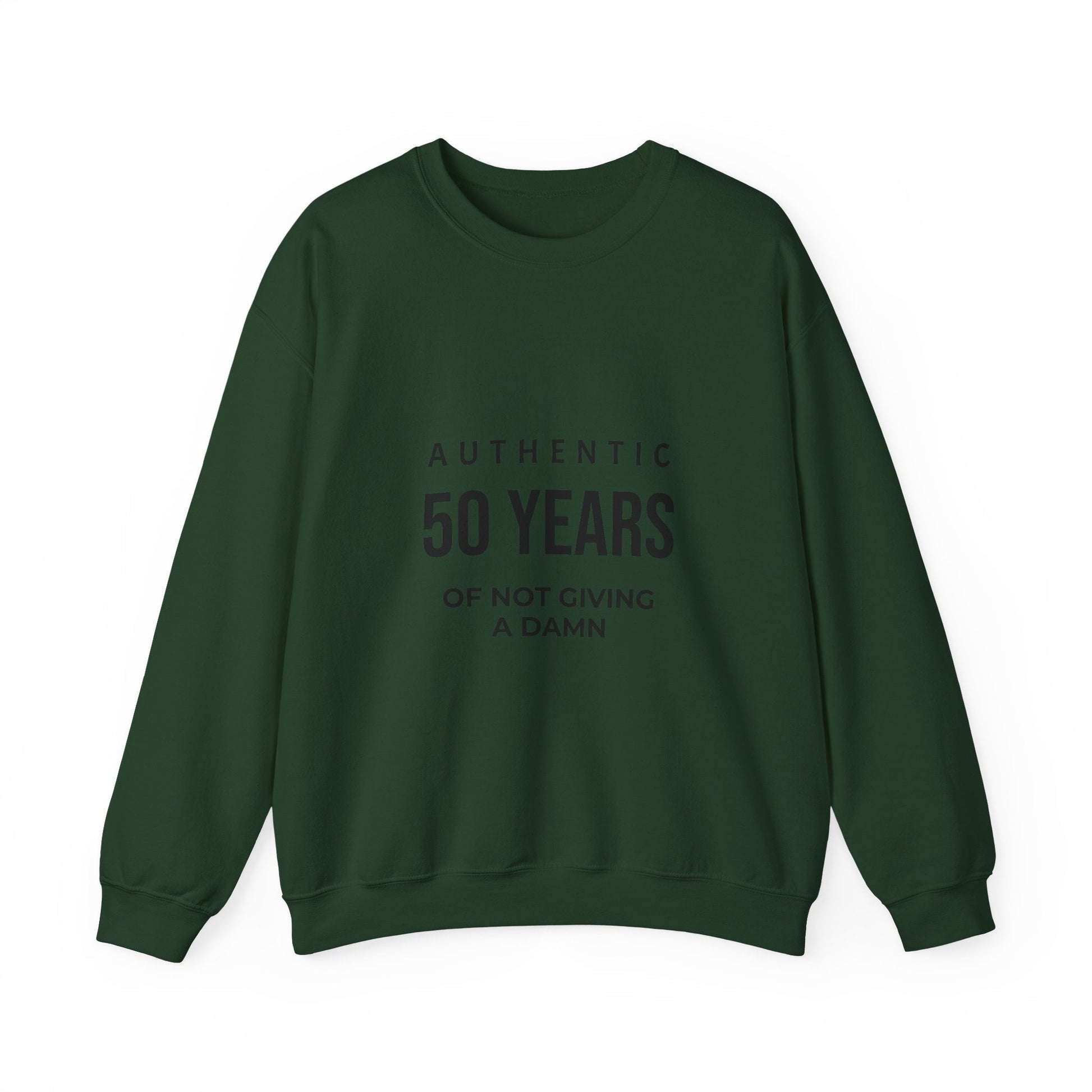 Funny 50th Birthday Crewneck - 50 Years of Not Giving a Damn Sweatshirt - JennyCool