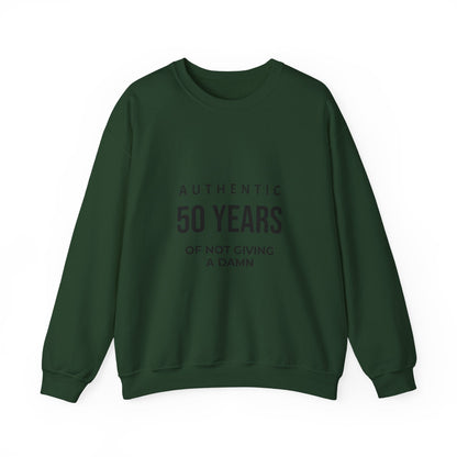 Funny 50th Birthday Crewneck - 50 Years of Not Giving a Damn Sweatshirt - JennyCool