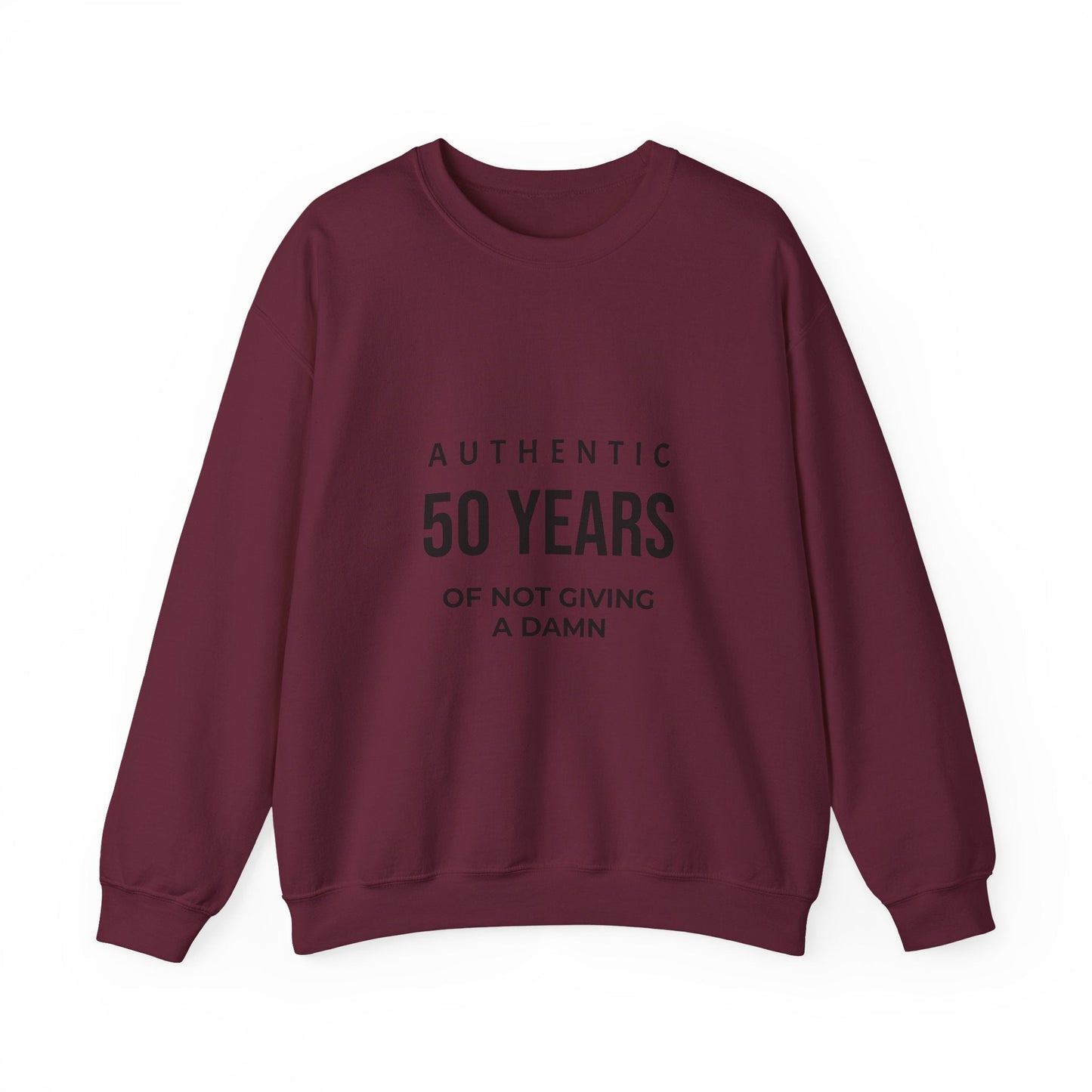 Funny 50th Birthday Crewneck - 50 Years of Not Giving a Damn Sweatshirt - JennyCool