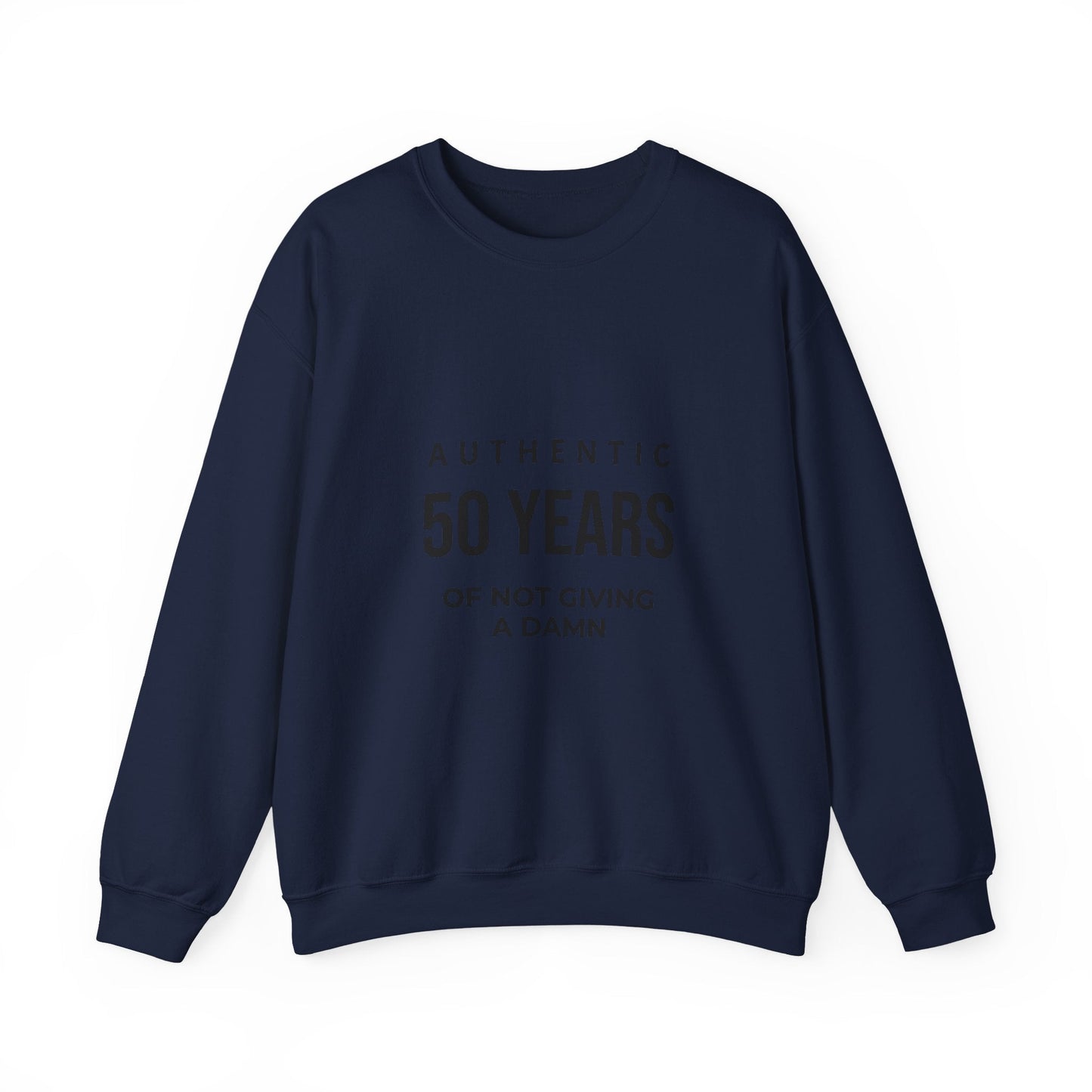 Funny 50th Birthday Crewneck - 50 Years of Not Giving a Damn Sweatshirt - JennyCool