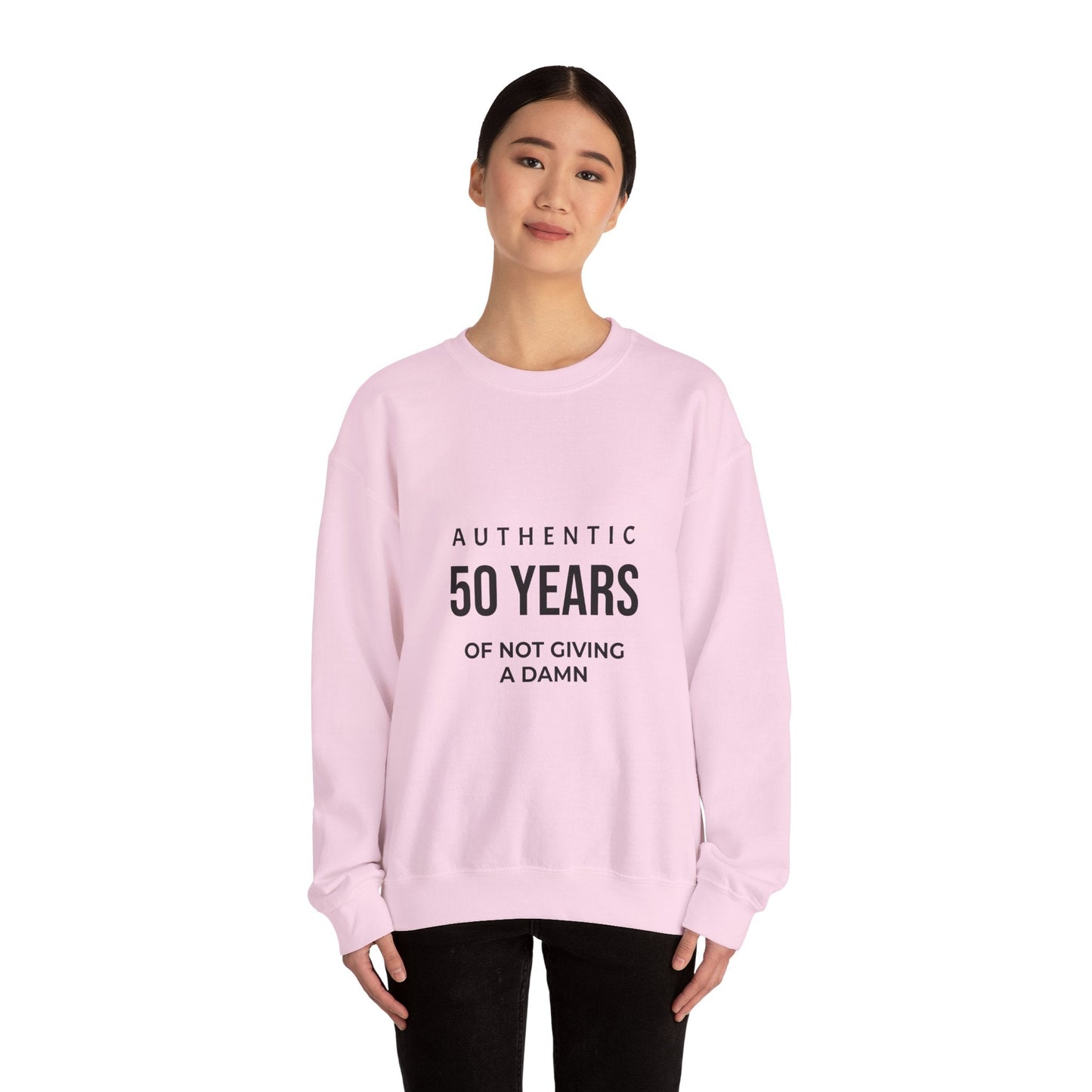 Funny 50th Birthday Crewneck - 50 Years of Not Giving a Damn Sweatshirt - JennyCool