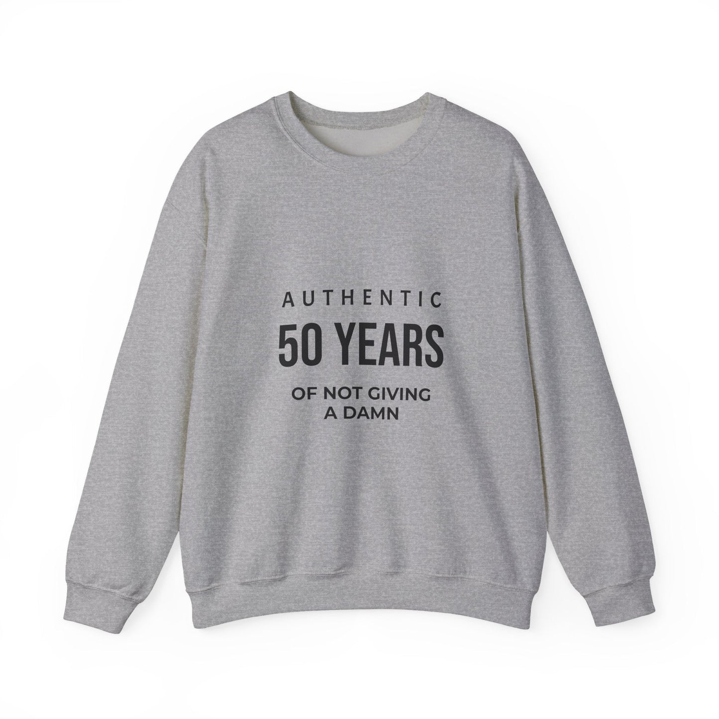 Funny 50th Birthday Crewneck - 50 Years of Not Giving a Damn Sweatshirt - JennyCool