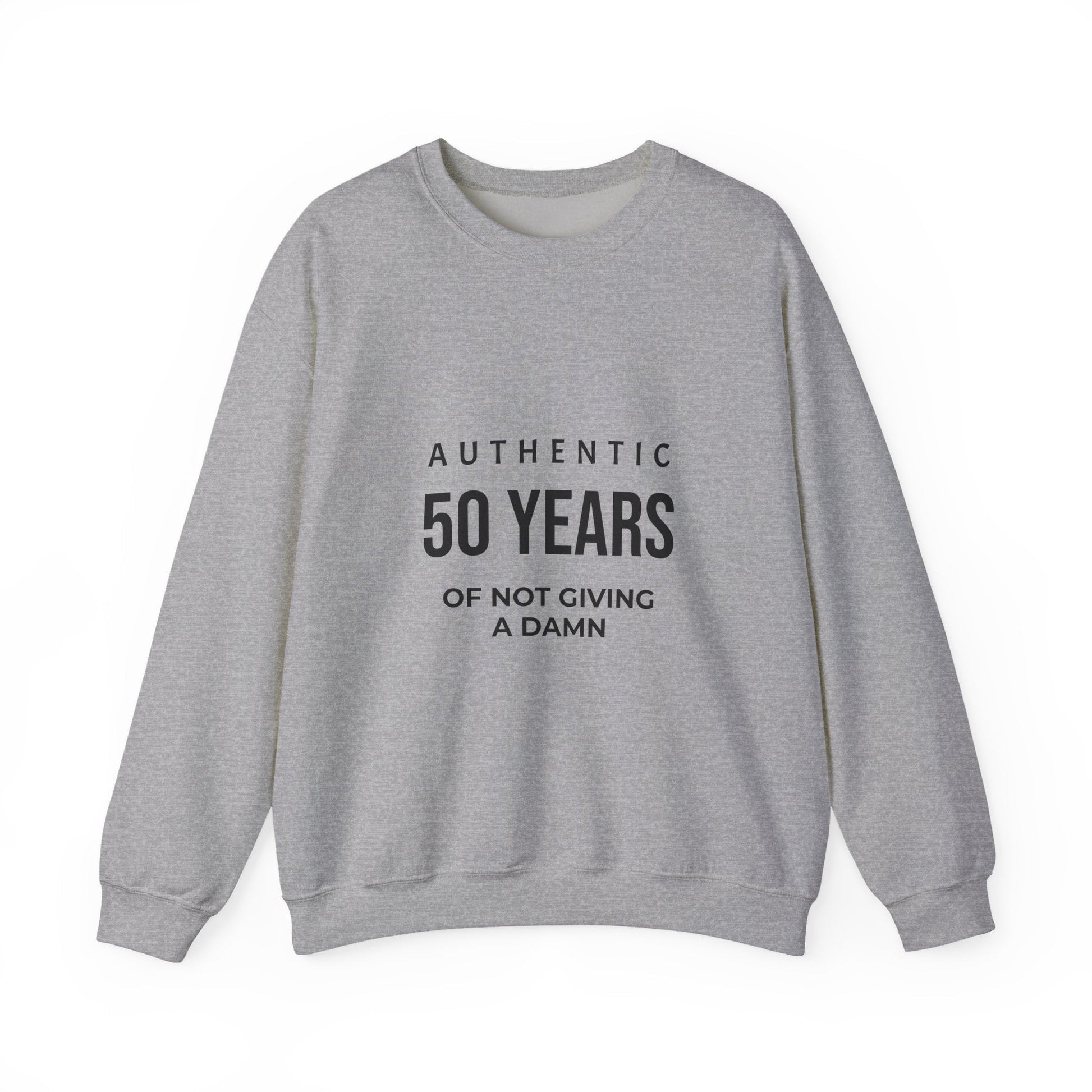 Funny 50th Birthday Crewneck - 50 Years of Not Giving a Damn Sweatshirt - JennyCool