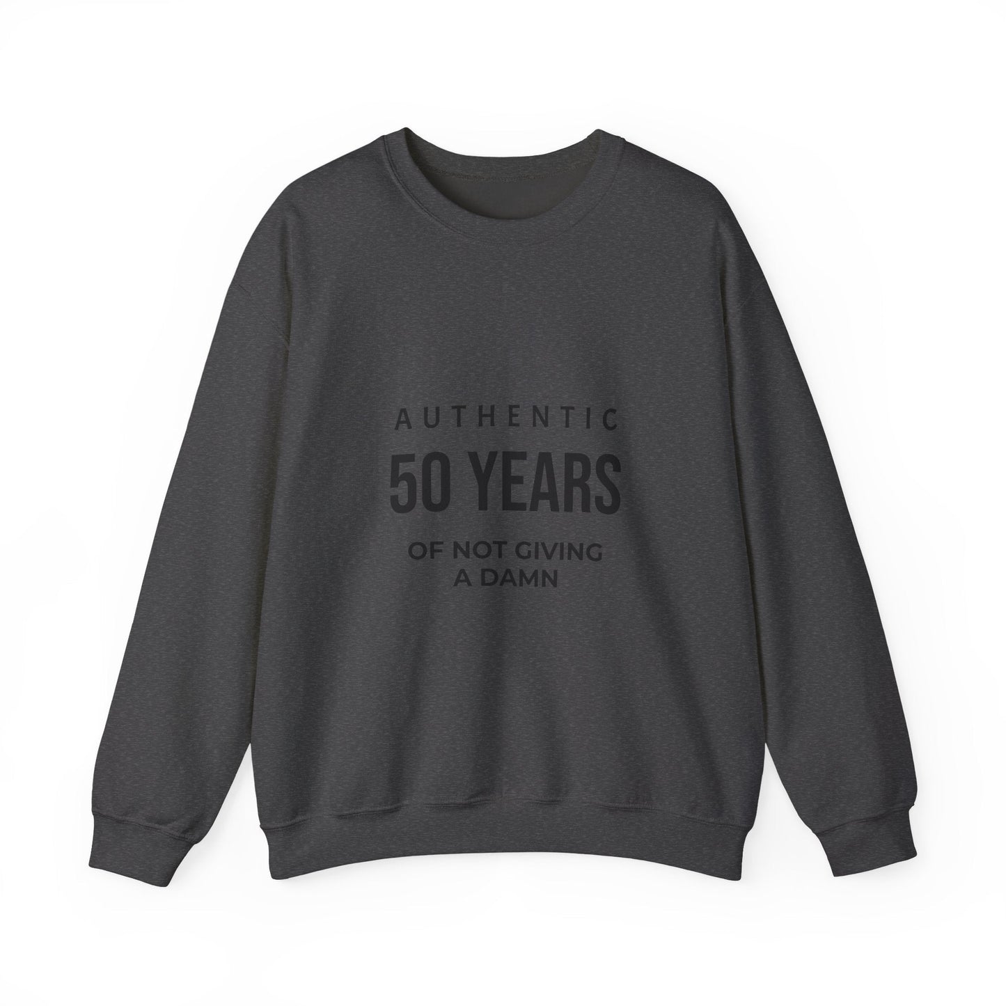 Funny 50th Birthday Crewneck - 50 Years of Not Giving a Damn Sweatshirt - JennyCool
