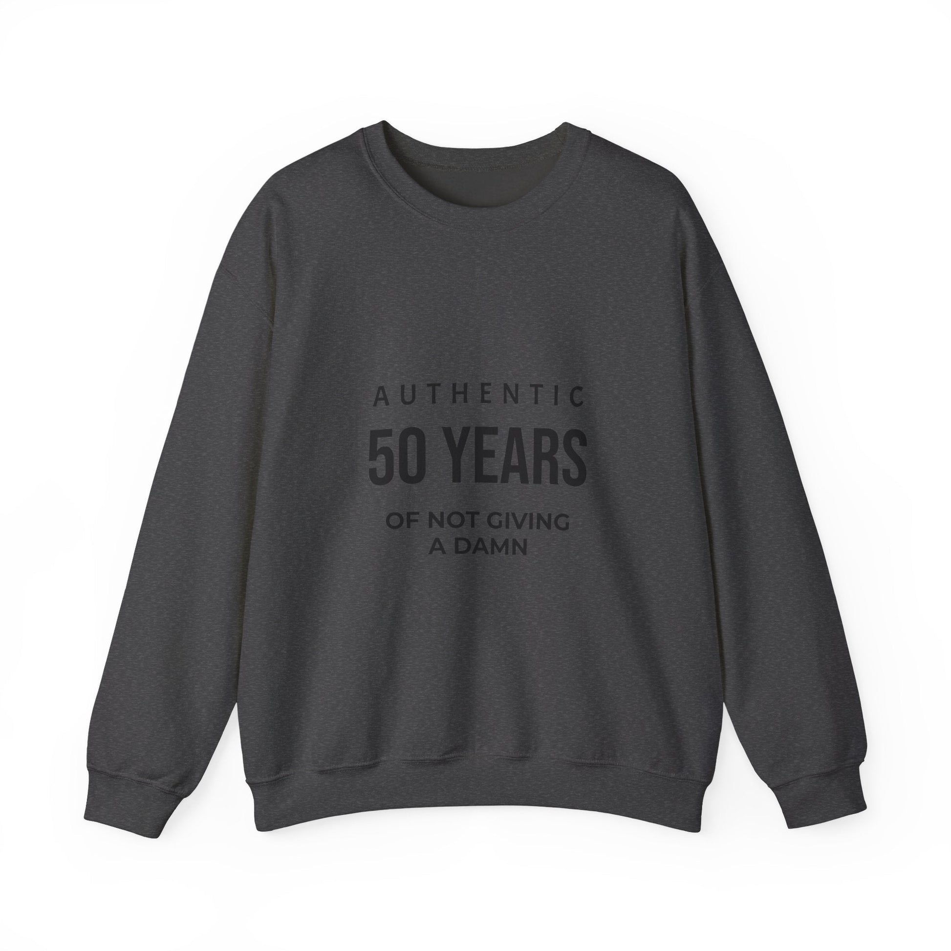 Funny 50th Birthday Crewneck - 50 Years of Not Giving a Damn Sweatshirt - JennyCool