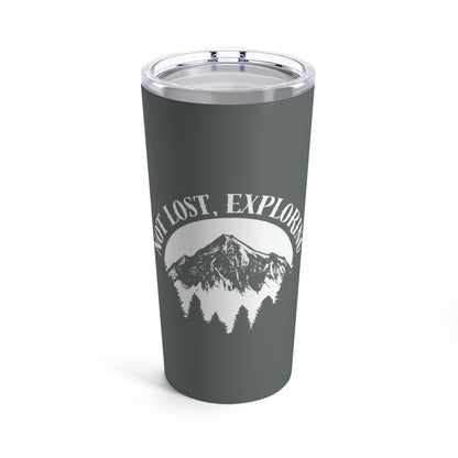 Gray Camping Tumbler 20oz - JennyCool