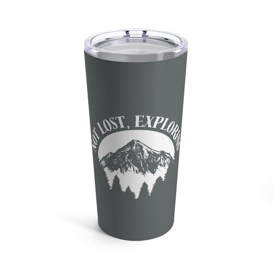 Gray Camping Tumbler 20oz - JennyCool
