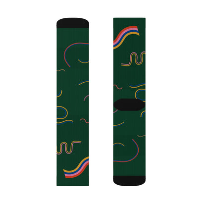 Green Socks - Sublimation - JennyCool