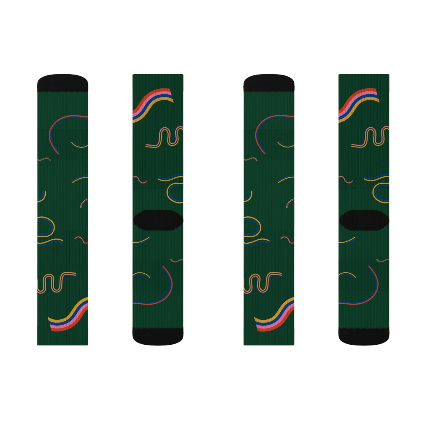 Green Socks - Sublimation - JennyCool