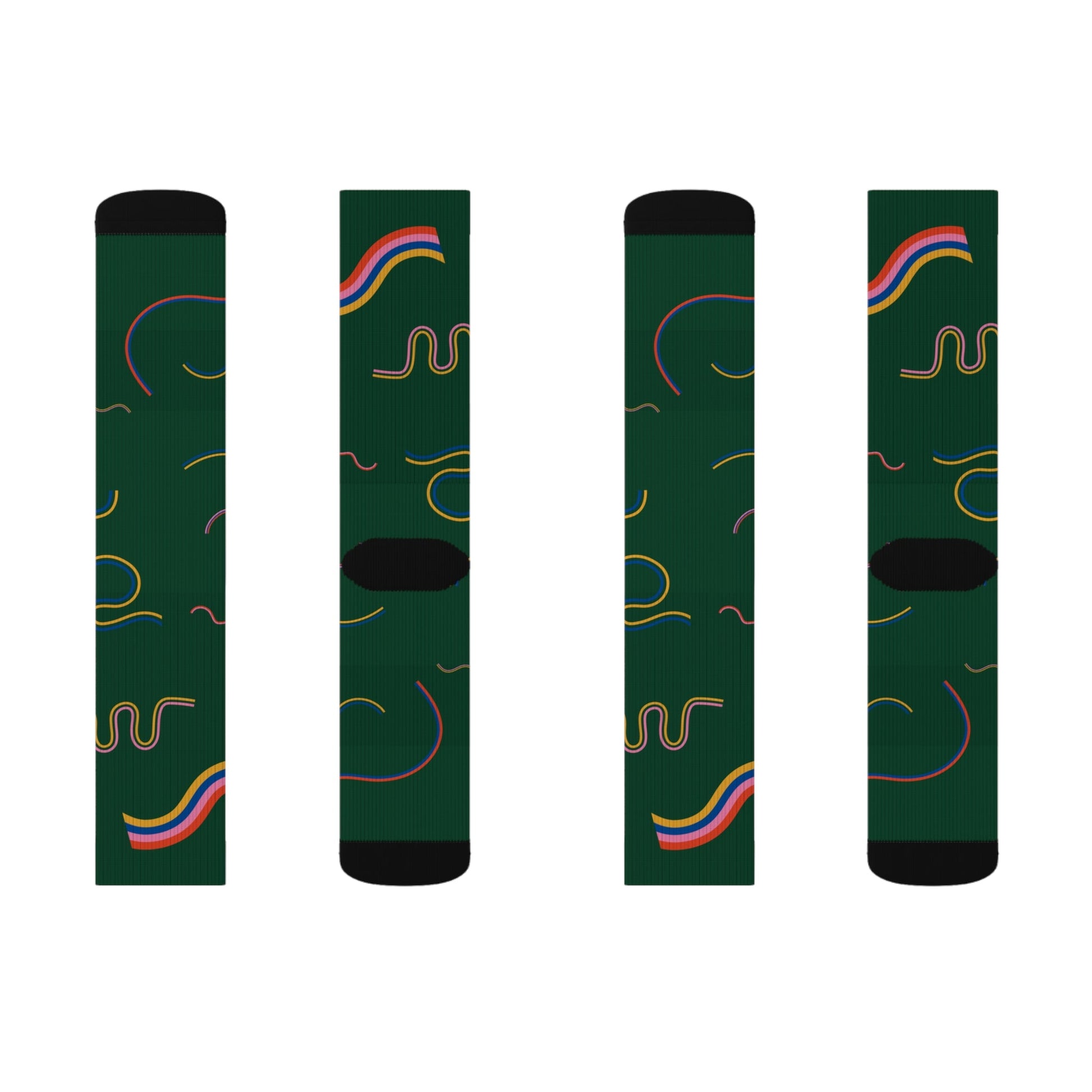 Green Socks - Sublimation - JennyCool
