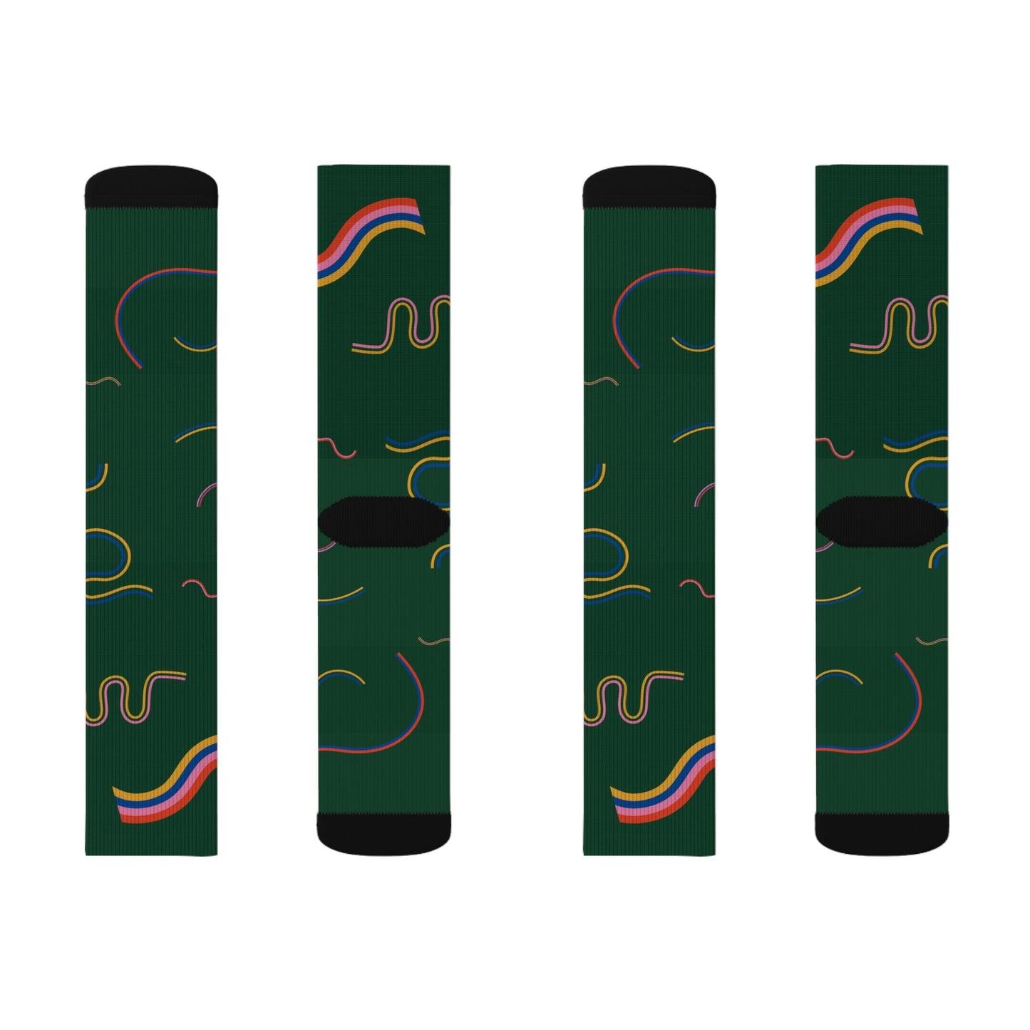 Green Socks - Sublimation - JennyCool