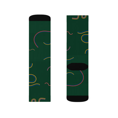 Green Socks - Sublimation - JennyCool