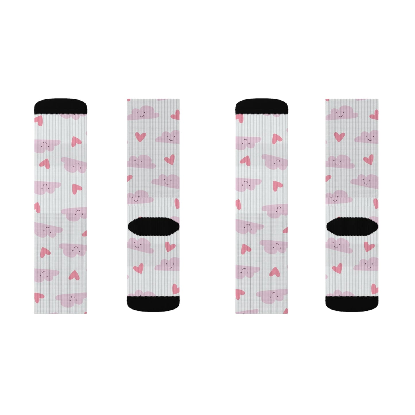 Heart on Cloud Socks - Sublimation - JennyCool