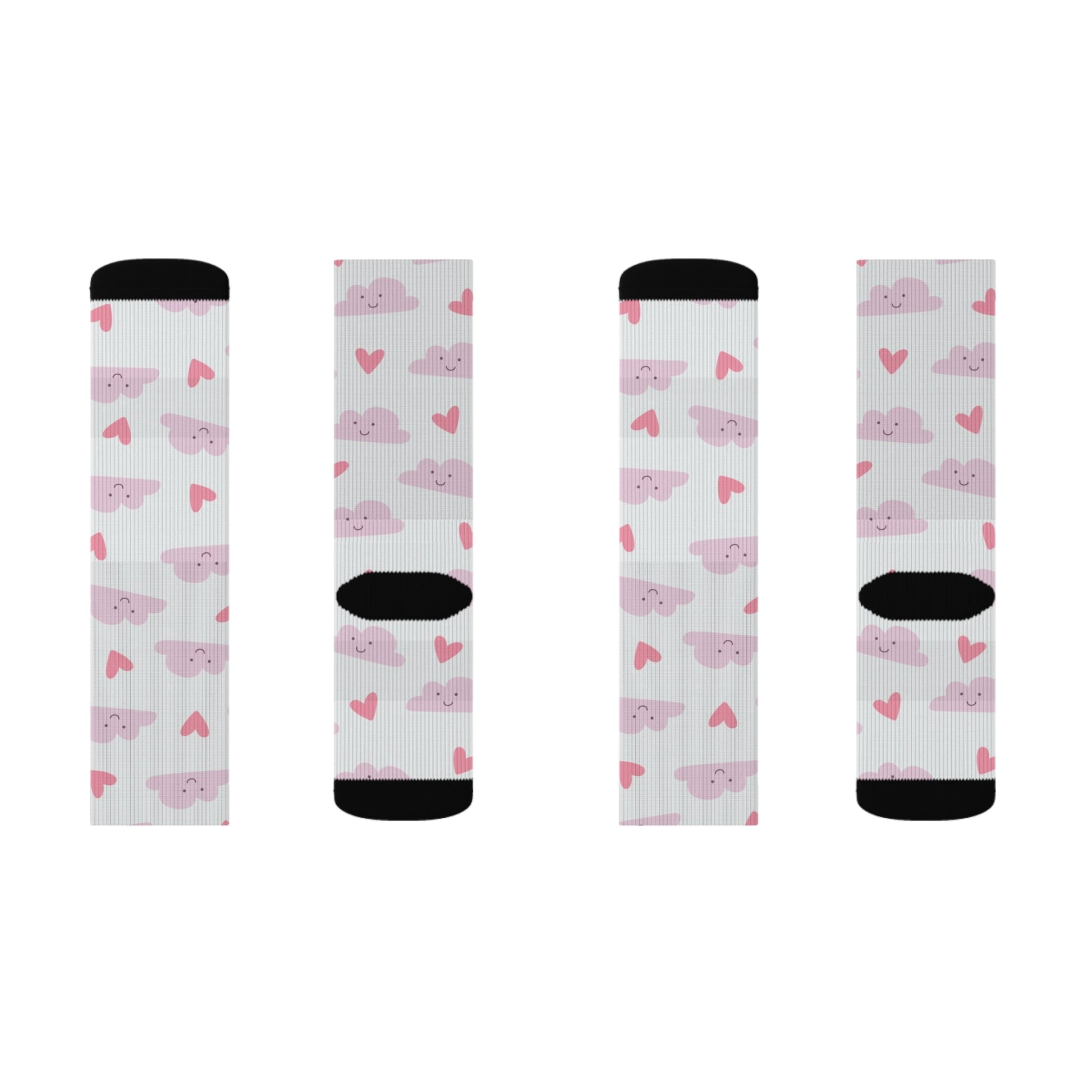 Heart on Cloud Socks - Sublimation - JennyCool