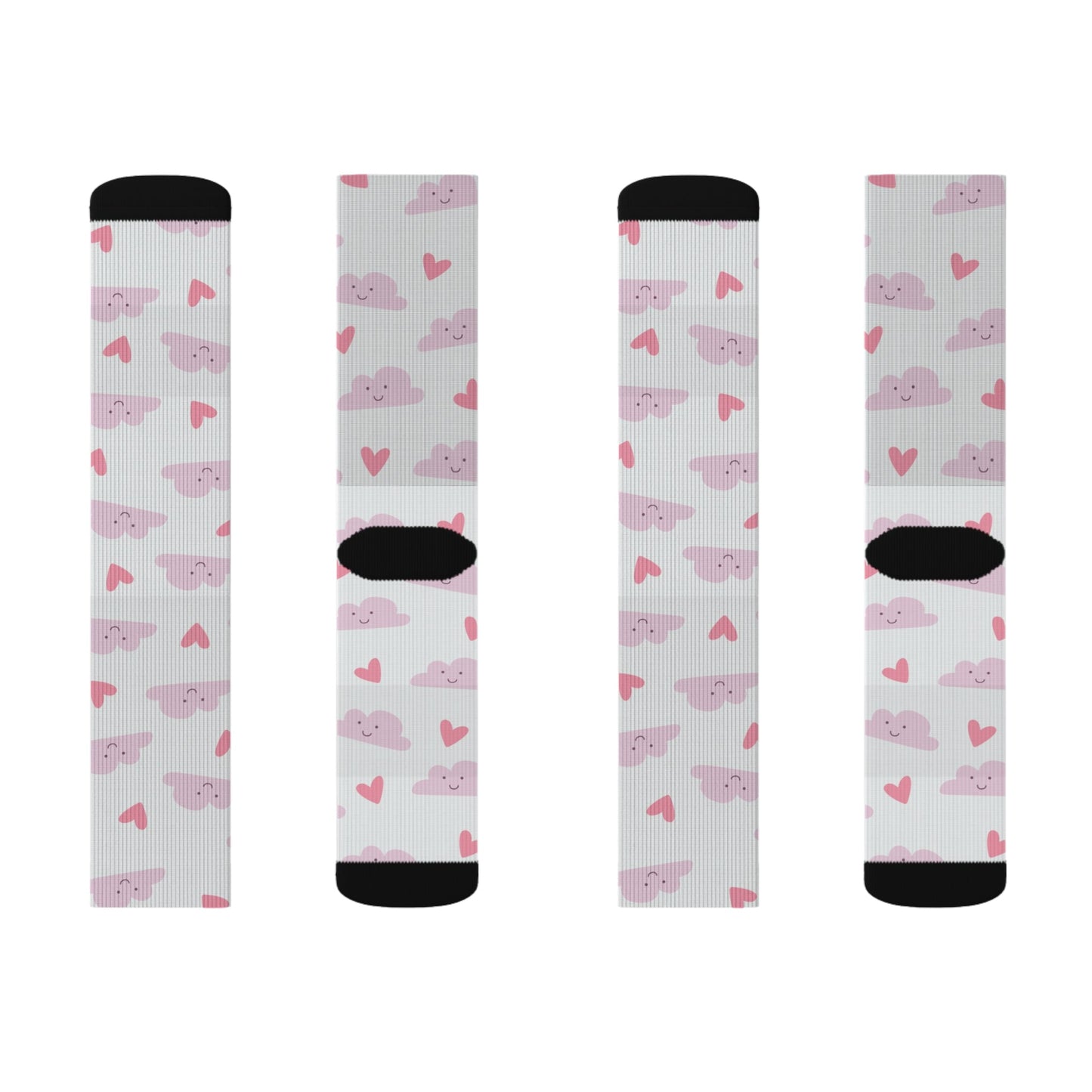 Heart on Cloud Socks - Sublimation - JennyCool