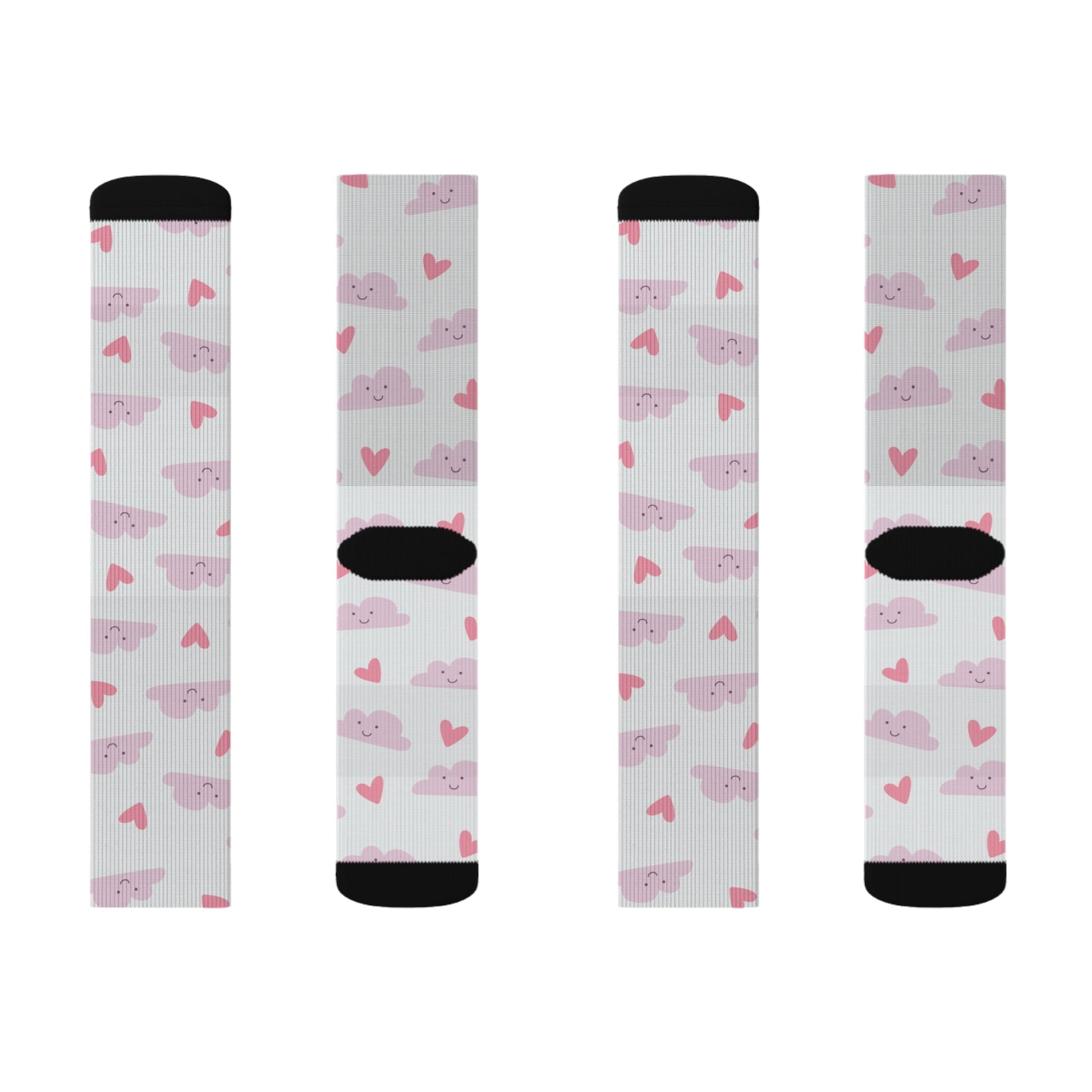 Heart on Cloud Socks - Sublimation - JennyCool