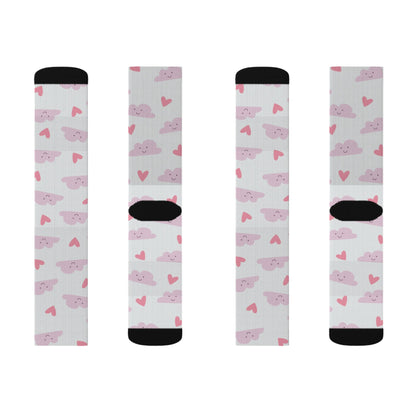 Heart on Cloud Socks - Sublimation - JennyCool
