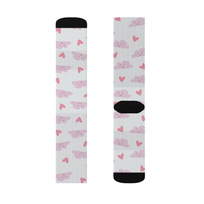 Heart on Cloud Socks - Sublimation - JennyCool