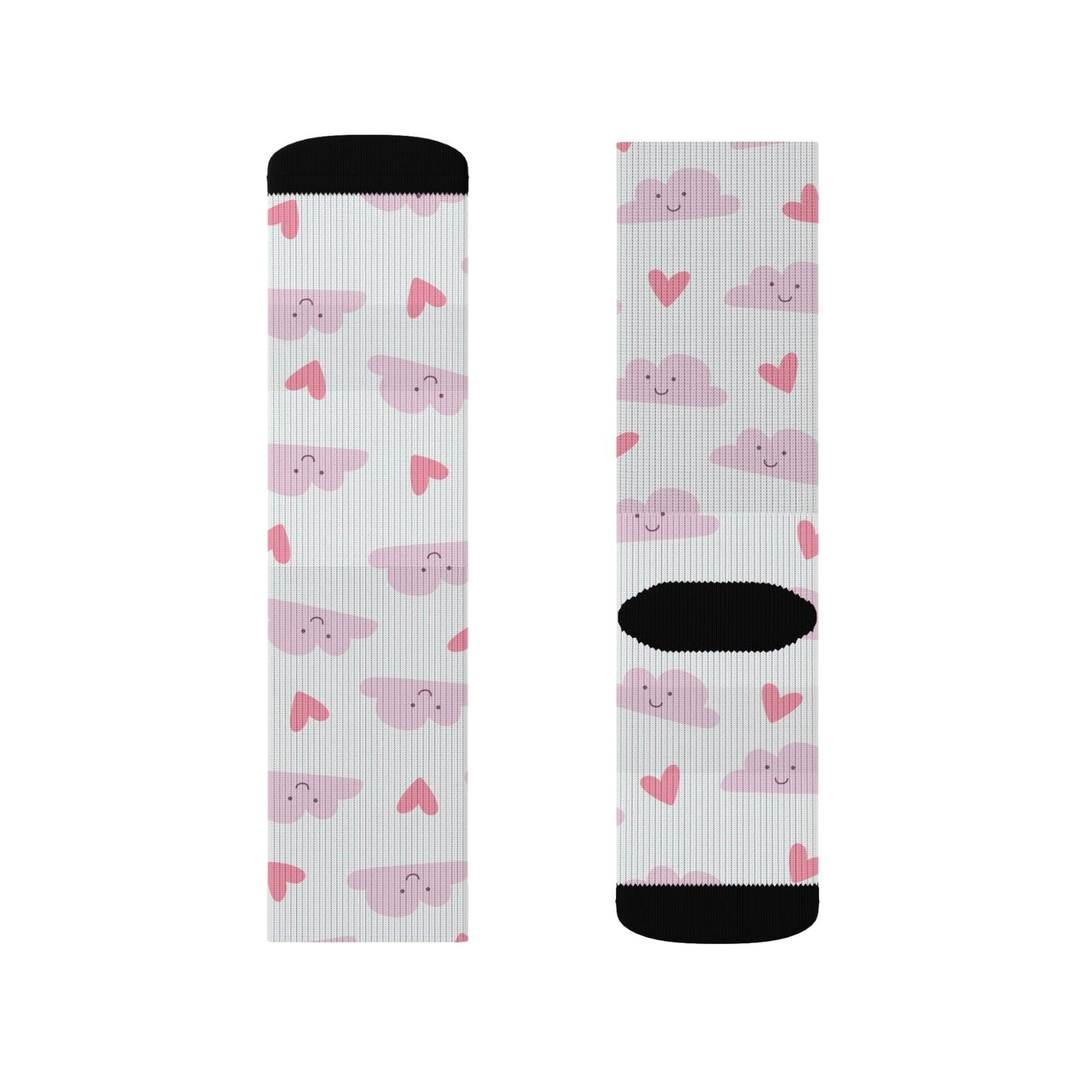 Heart on Cloud Socks - Sublimation - JennyCool