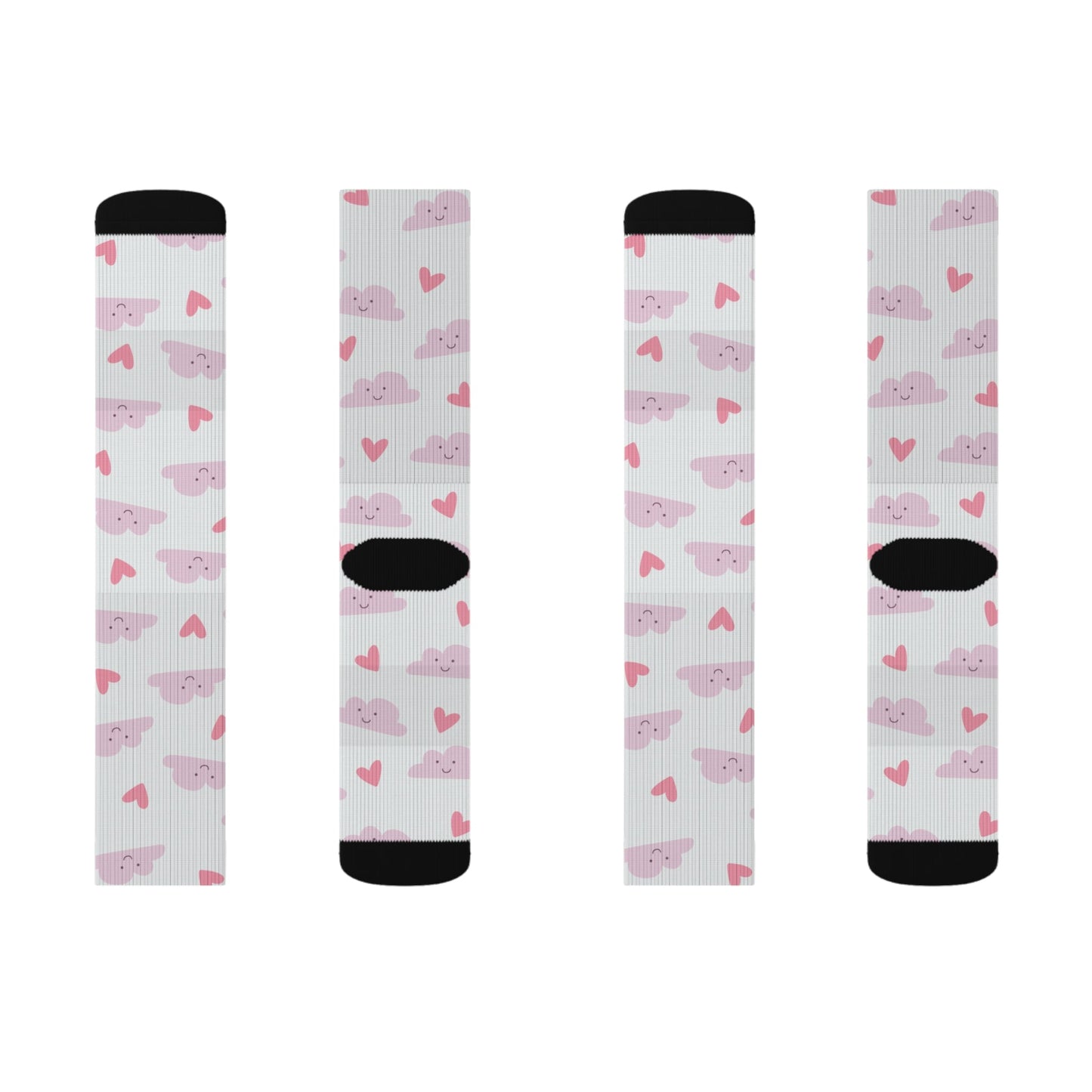 Heart on Cloud Socks - Sublimation - JennyCool