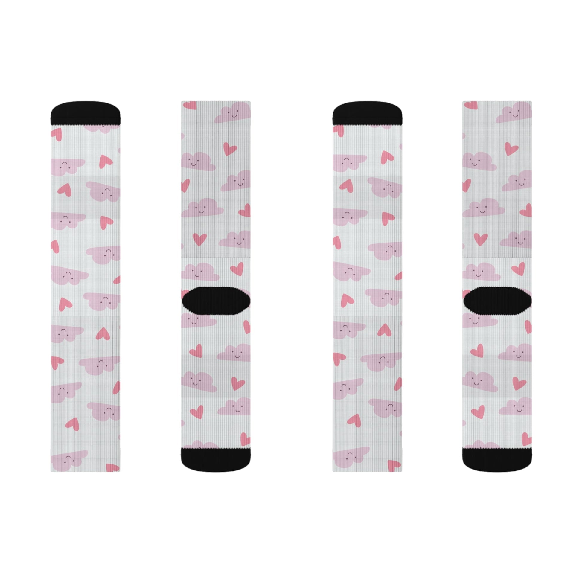 Heart on Cloud Socks - Sublimation - JennyCool