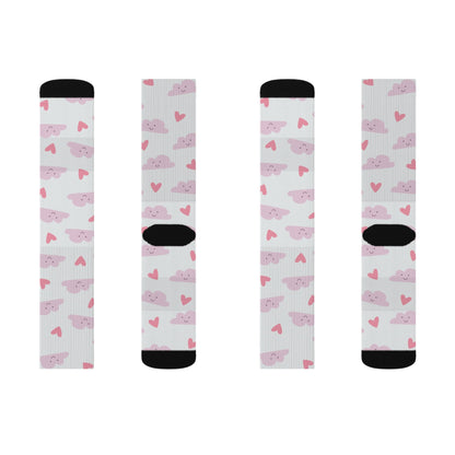 Heart on Cloud Socks - Sublimation - JennyCool