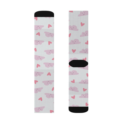 Heart on Cloud Socks - Sublimation - JennyCool