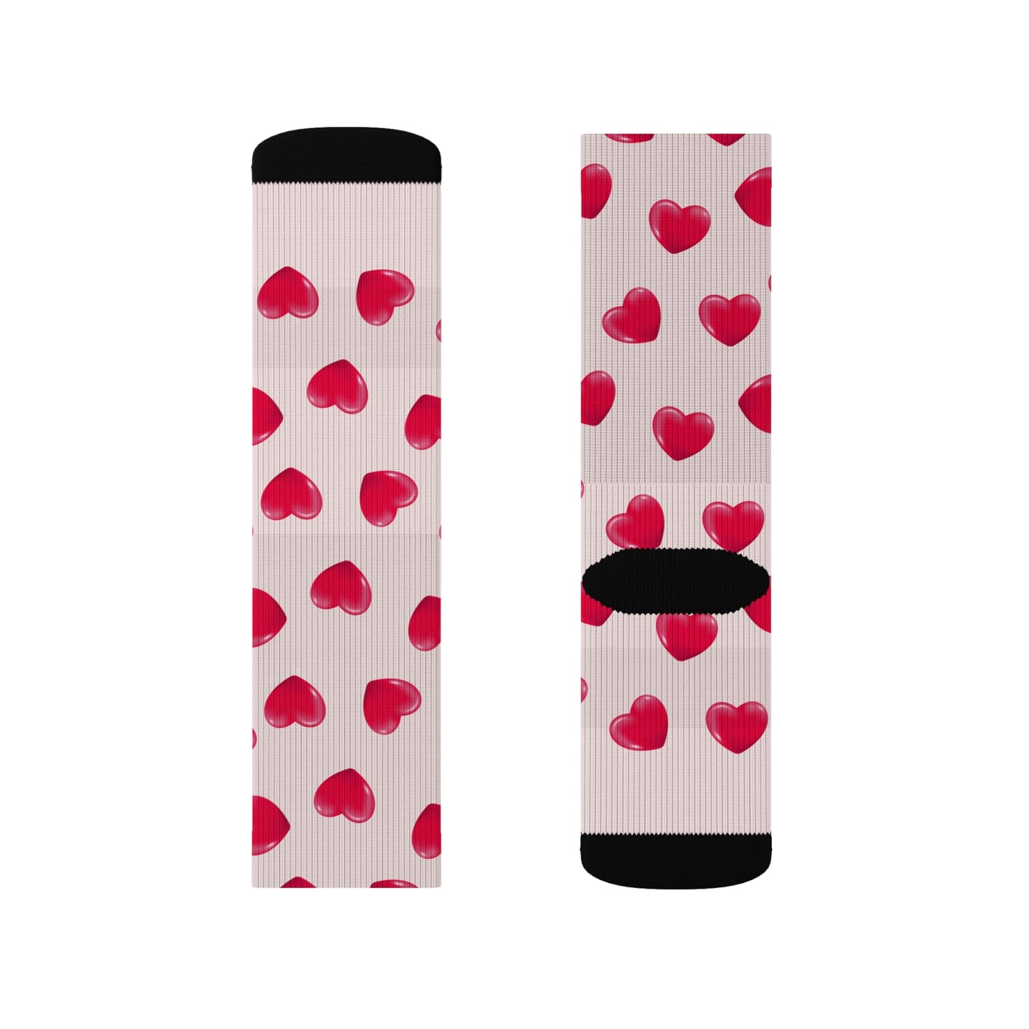 Heart patterned Socks - Sublimation - JennyCool