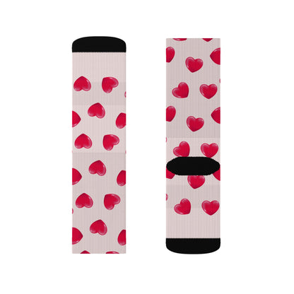 Heart patterned Socks - Sublimation - JennyCool