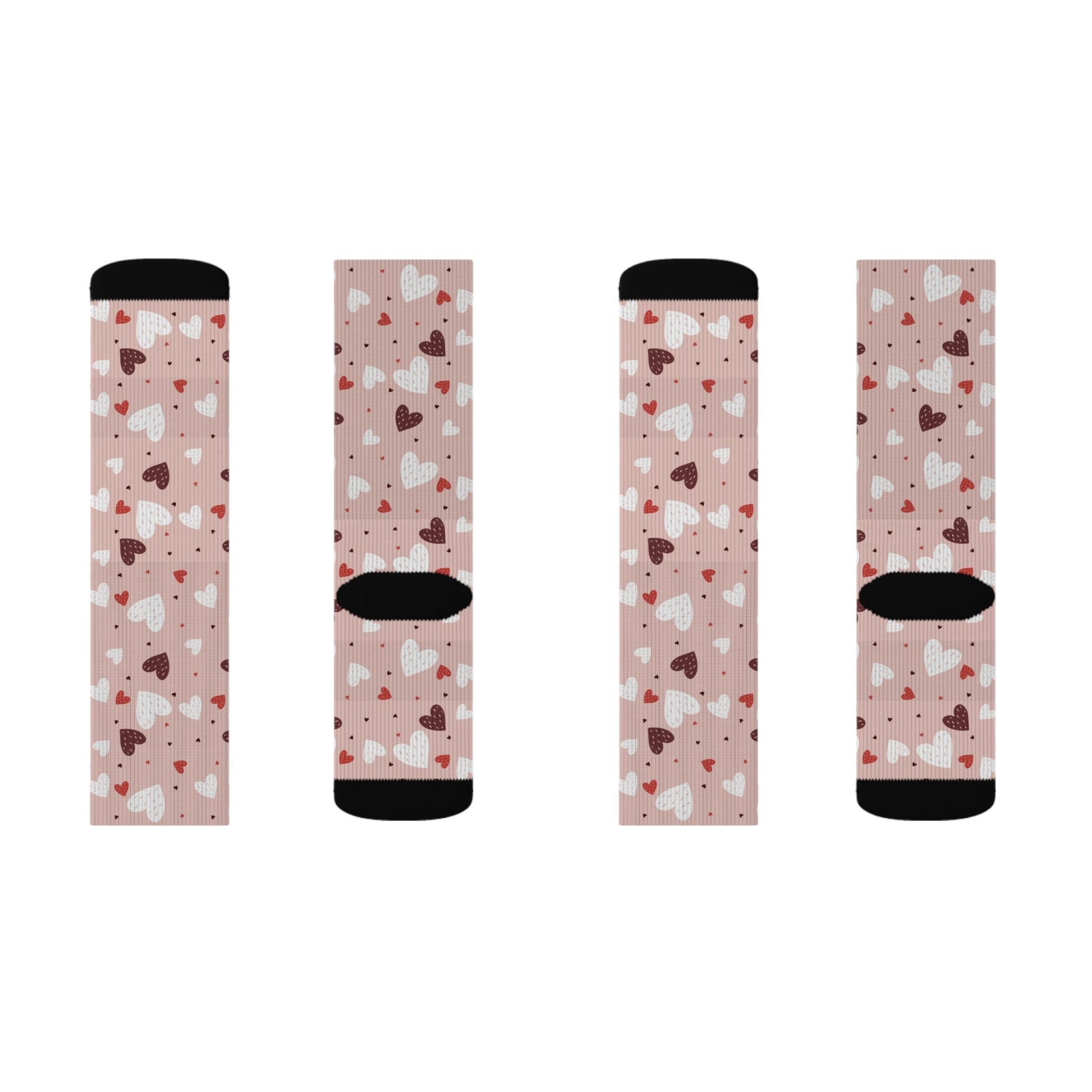 Heart patterned Socks - Sublimation - JennyCool