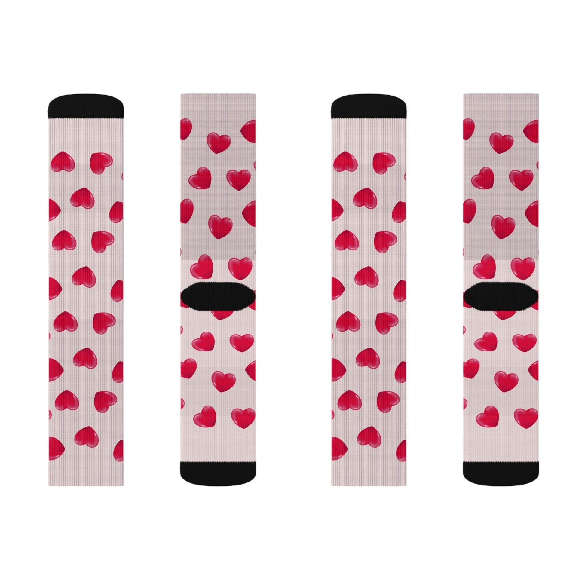 Heart patterned Socks - Sublimation - JennyCool