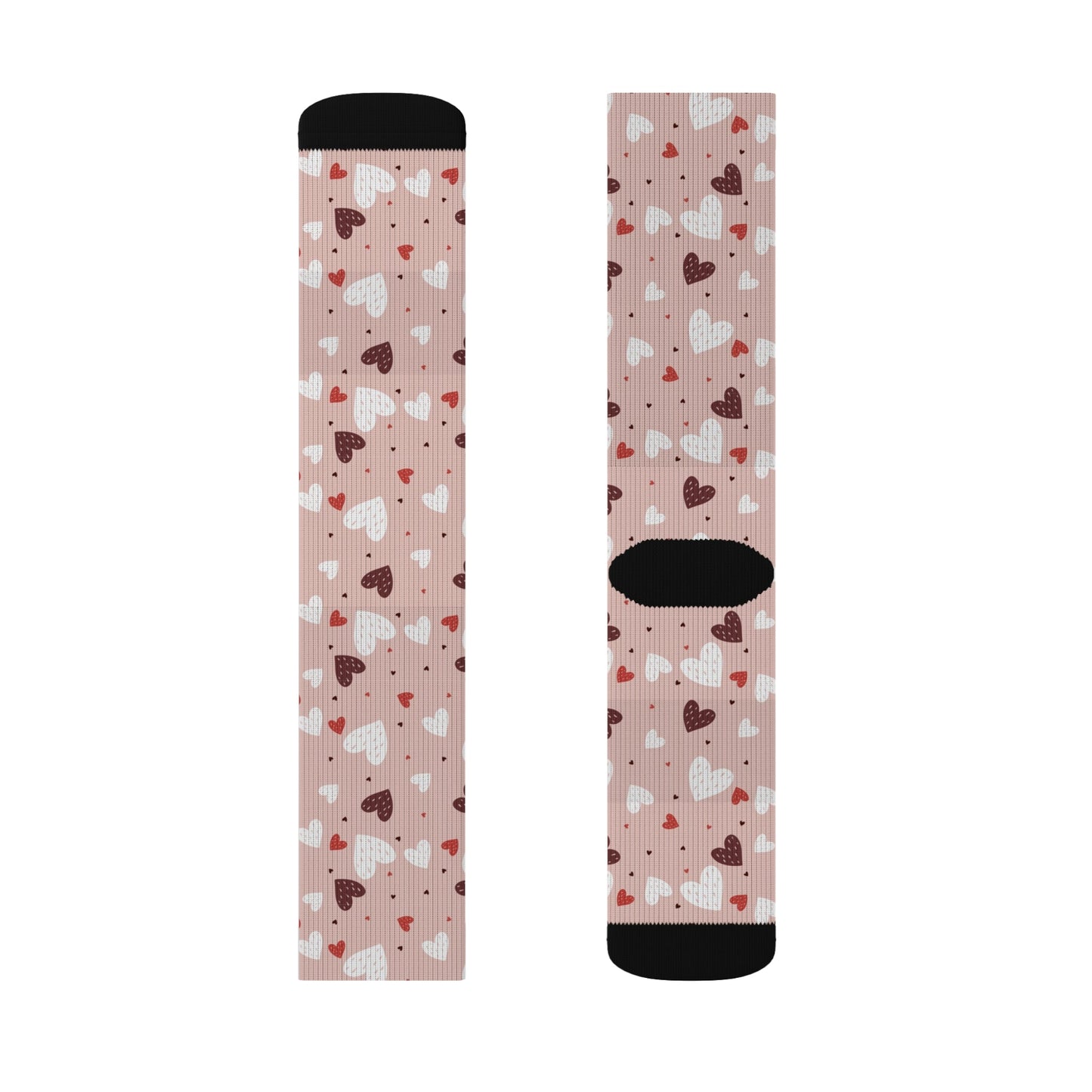 Heart patterned Socks - Sublimation - JennyCool