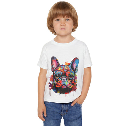 Heavy Cotton™ Toddler T-shirt with Dog Pattern - JennyCool