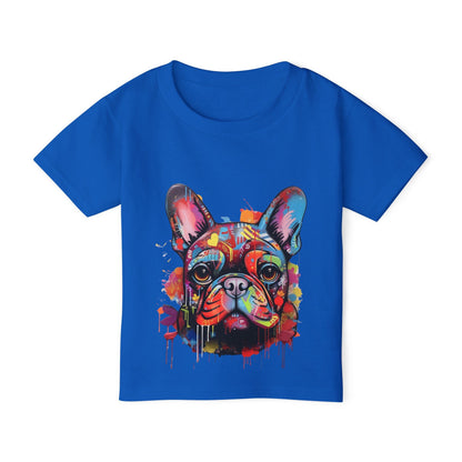 Heavy Cotton™ Toddler T-shirt with Dog Pattern - JennyCool