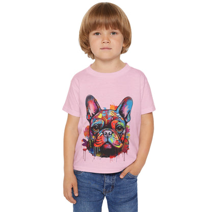 Heavy Cotton™ Toddler T-shirt with Dog Pattern - JennyCool