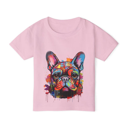 Heavy Cotton™ Toddler T-shirt with Dog Pattern - JennyCool