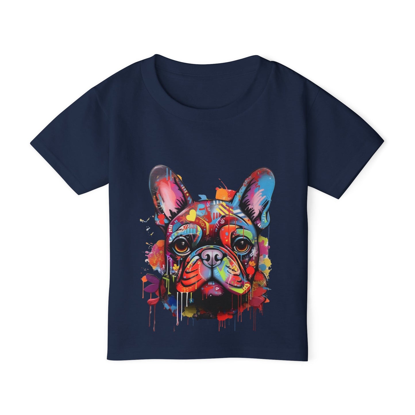 Heavy Cotton™ Toddler T-shirt with Dog Pattern - JennyCool