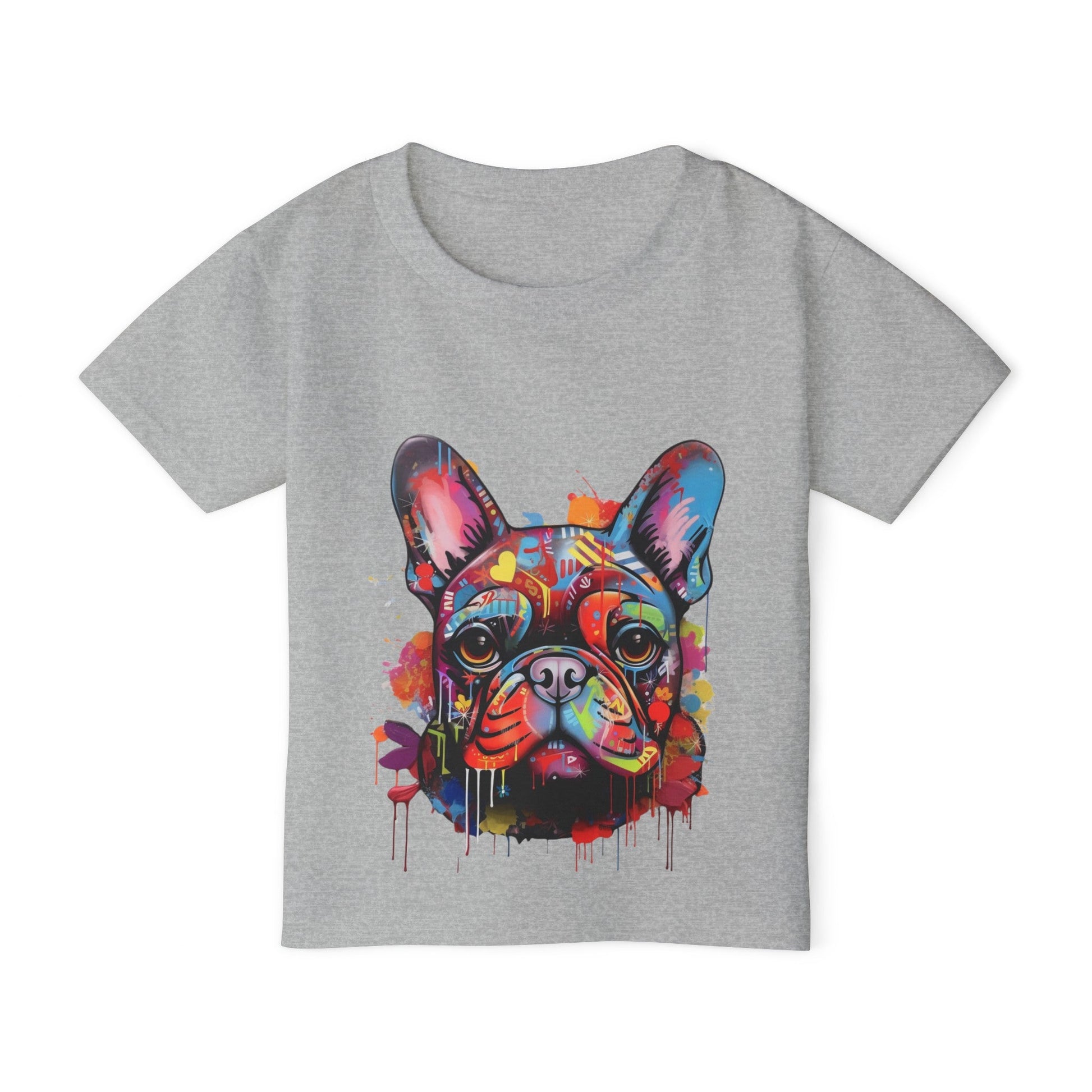 Heavy Cotton™ Toddler T-shirt with Dog Pattern - JennyCool