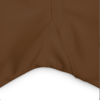 High Waisted Brown Yoga Shorts (AOP) with a Snake design - JennyCool