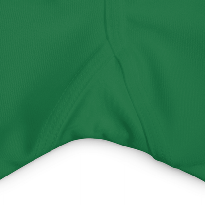 High Waisted Green Yoga Shorts (AOP) with a Snake design - JennyCool