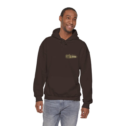 Iron Legacy Ride Free Motorcycle Hoodie – Vintage Biker Graphic Pullover – Unisex Midweight Streetwear - JennyCool