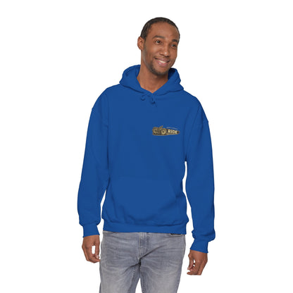 Iron Legacy Ride Free Motorcycle Hoodie – Vintage Biker Graphic Pullover – Unisex Midweight Streetwear - JennyCool