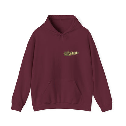 Iron Legacy Ride Free Motorcycle Hoodie – Vintage Biker Graphic Pullover – Unisex Midweight Streetwear - JennyCool