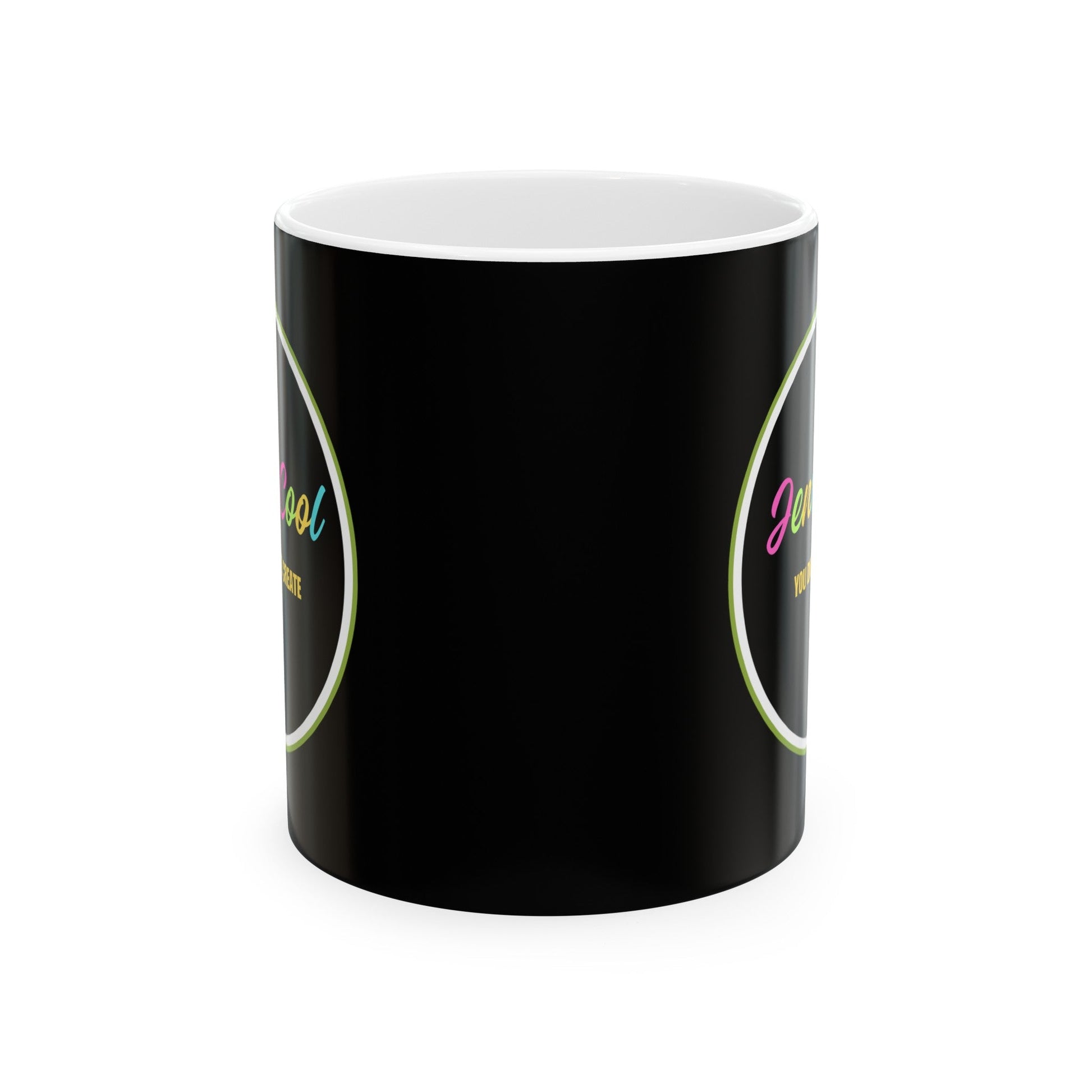 JC Black Ceramic Mug , (11oz, 15oz) - JennyCool