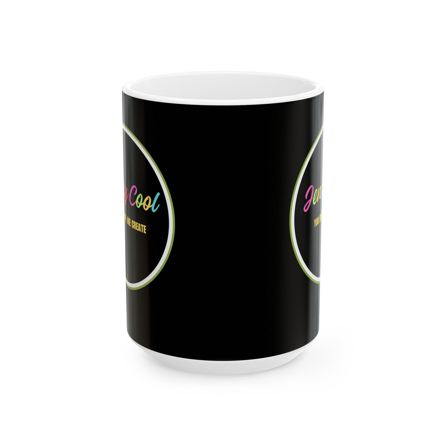 JC Black Ceramic Mug , (11oz, 15oz) - JennyCool